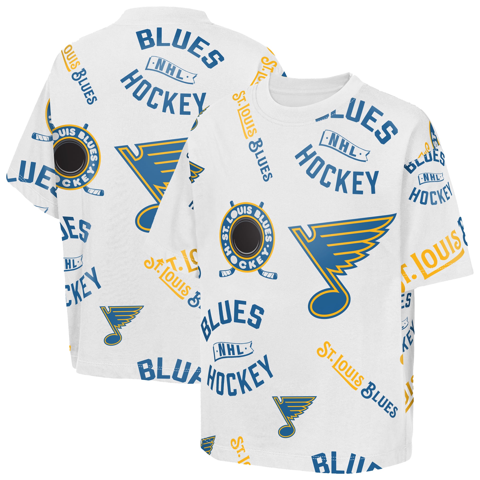 T-shirt blanc Youth Outerstuff St. Louis Blues Unstoppable Elevated