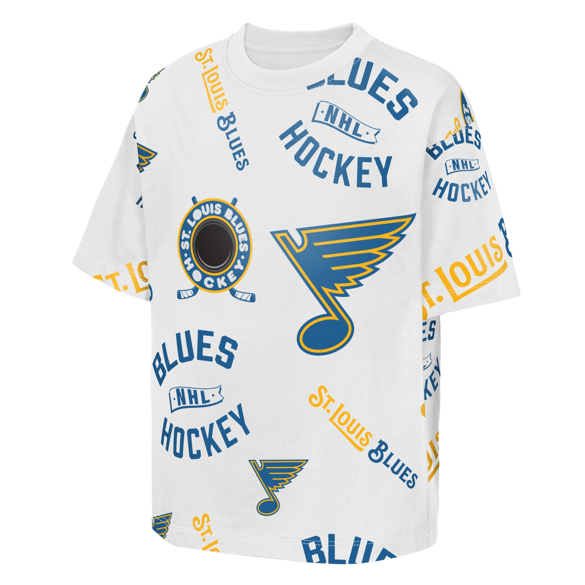 T-shirt blanc Youth Outerstuff St. Louis Blues Unstoppable Elevated