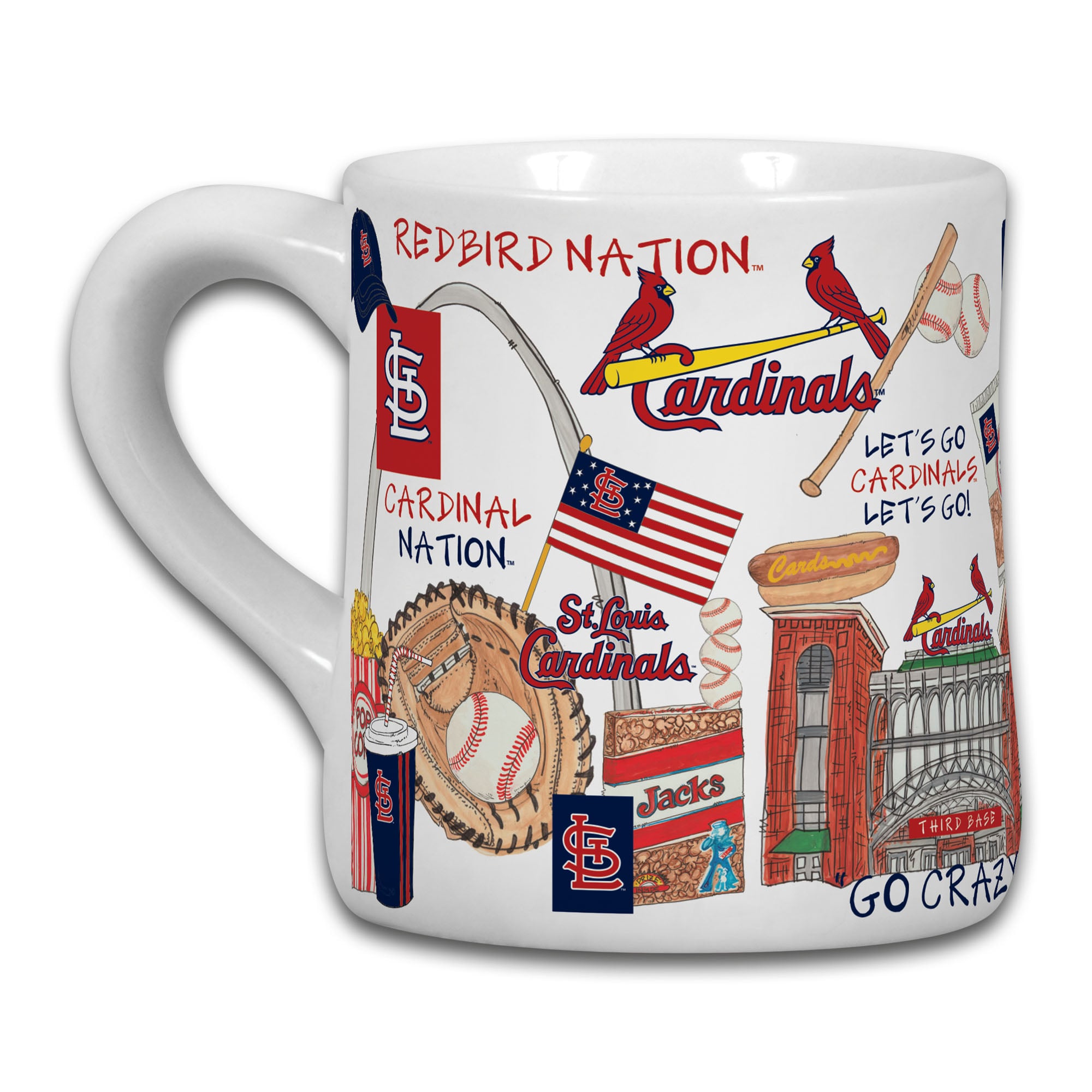 Tasse en céramique Icon de 20 oz des Cardinals de St. Louis