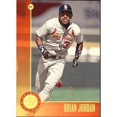 1996 Leaf Gold Press Proofs #142 Brian Jordan