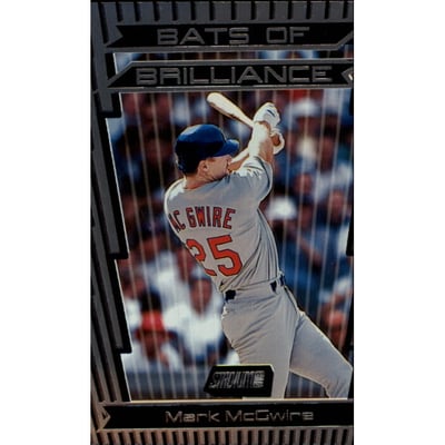 2000 Stadium Club Bats of Brilliance Die Cuts #BB1 Mark McGwire