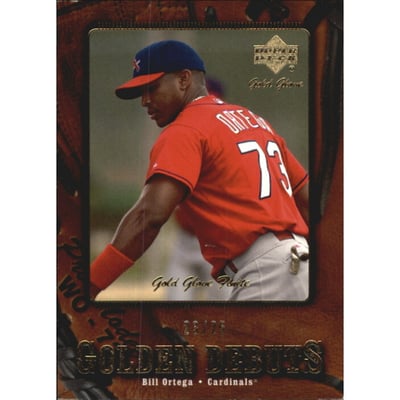 2001 Upper Deck Gold Glove Finite #125 William Ortega GD