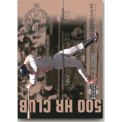 2002 UD Piece of History 500 Home Run Club #HR7 Mark McGwire