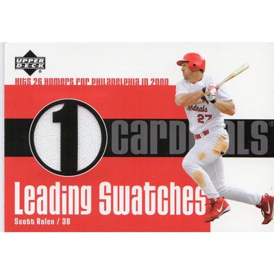 2003 Upper Deck Leading Swatches #SR Scott Rolen HR