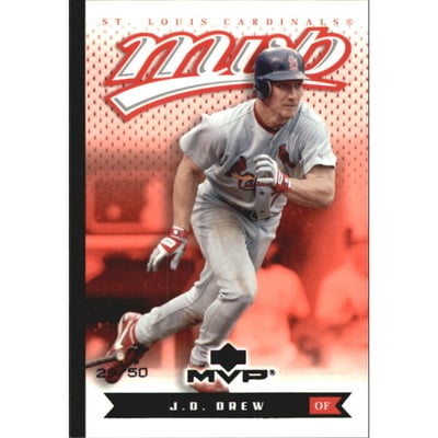 2003 Upper Deck MVP Black #191 J.D. Drew