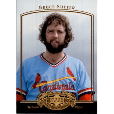 2005 UD Past Time Pennants Gold #11 Bruce Sutter