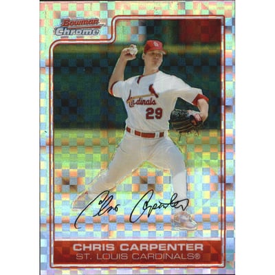 2006 Bowman Chrome X-Fractors #44 Chris Carpenter