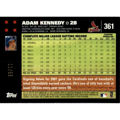 2007 Topps Copper #361 Adam Kennedy