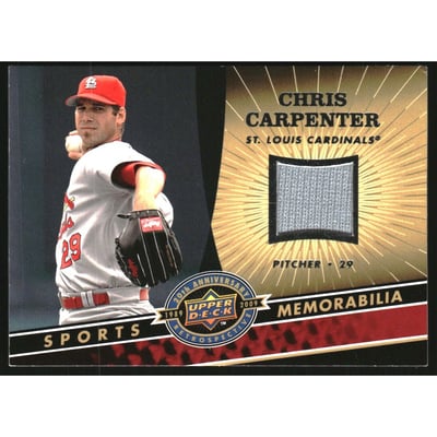 2009 Upper Deck 20th Anniversary Memorabilia #MLBCC Chris Carpenter