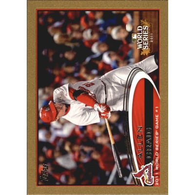 2012 Topps Mini Gold #329 Allen Craig WS HL