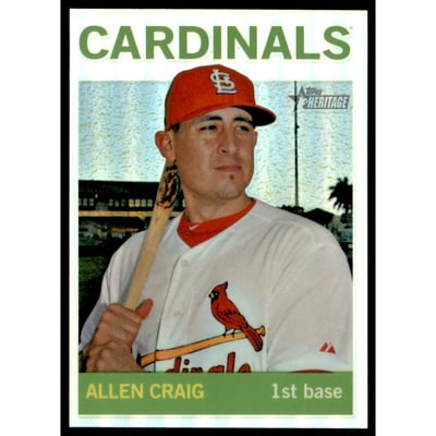 2013 Topps Heritage Chrome Refractors #HC87 Allen Craig