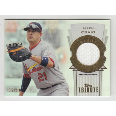2014 Topps Tribute Tribute Titans Relics #TTRAC Allen Craig