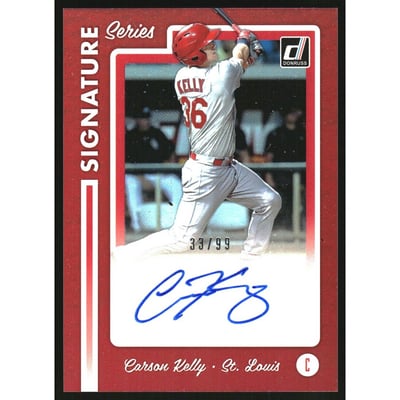 2017 Donruss Signature Series Red #SSCK Carson Kelly/99