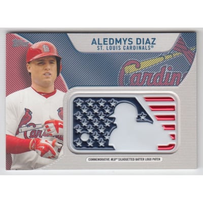 2017 Topps Independence Day MLB Logo Patch #IDMLAD Aledmys Diaz