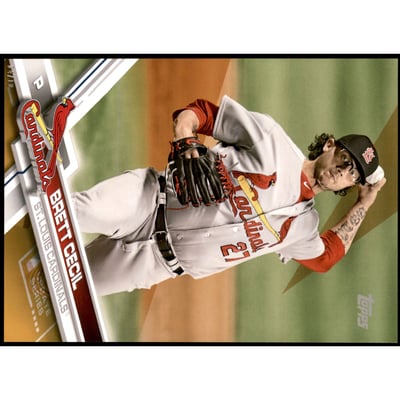 2017 Topps Update 5x7 Gold #US199 Brett Cecil
