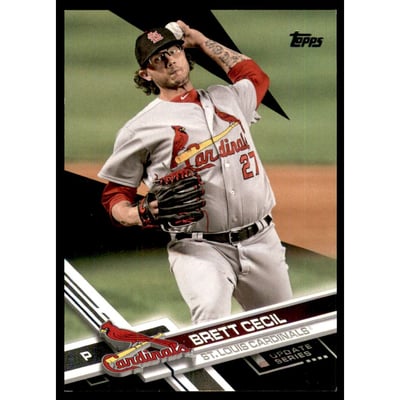 2017 Topps Update Black #US199 Brett Cecil