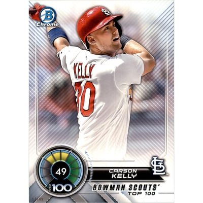 2018 Bowman Chrome 5x7 Scouts Top 100 #BTP49 Carson Kelly