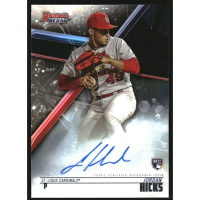 2018 Bowman's Best Best of '18 Autographs #B18JH Jordan Hicks