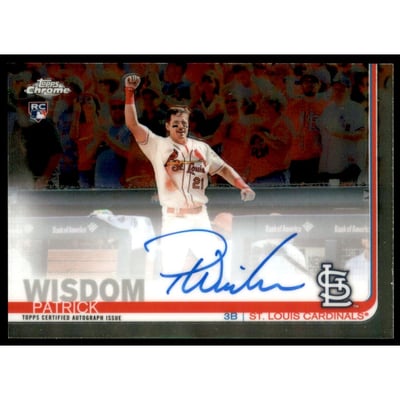 2019 Topps Chrome Rookie Autographs #RAPW Patrick Wisdom