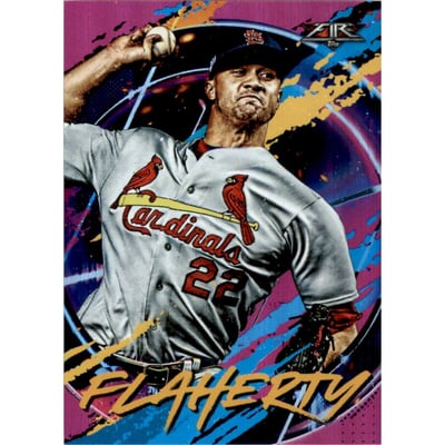 2020 Topps Fire Magenta #175 Jack Flaherty