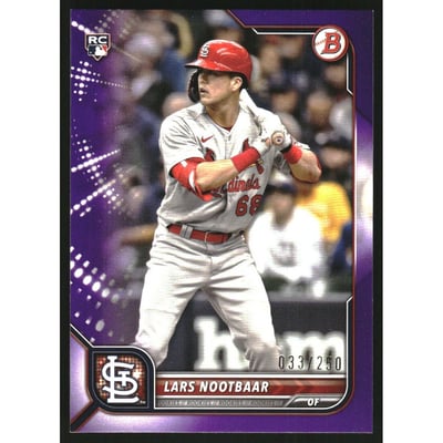 2022 Bowman Purple #64 Lars Nootbaar