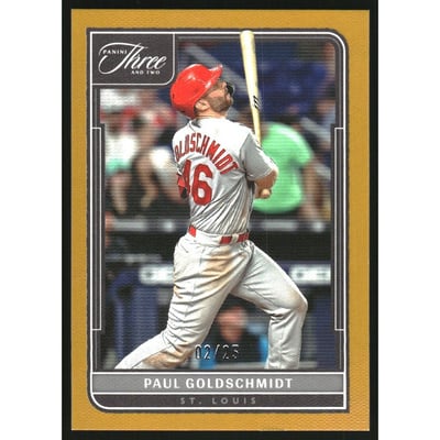 2022 Panini Three and Two Gold #60 Paul Goldschmidt
