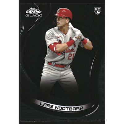 2022 Topps Chrome Black #23 Lars Nootbaar RC