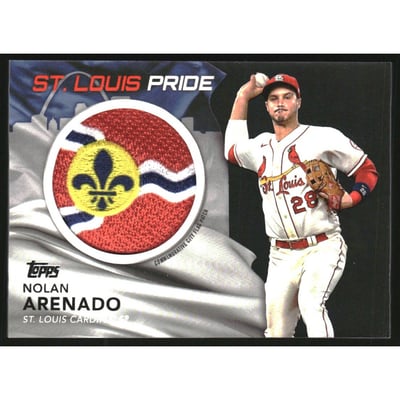 2022 Topps Commemorative City Flag Patches Black #CFPNA Nolan Arenado