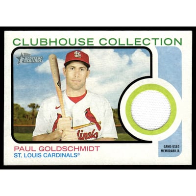 2022 Topps Heritage Clubhouse Collection Relics #CCPG Paul Goldschmidt