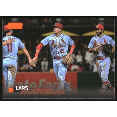 2023 Stadium Club Orange Foil #34 Lars Nootbaar