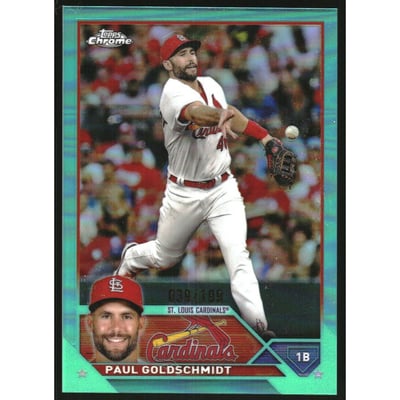 2023 Topps Chrome Aqua Refractors #220 Paul Goldschmidt
