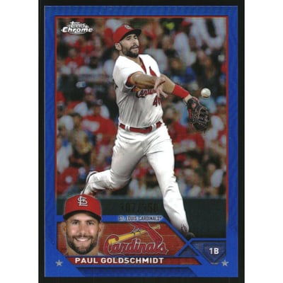 2023 Topps Chrome Blue Refractors #220 Paul Goldschmidt