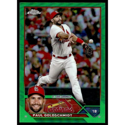 2023 Topps Chrome Green Refractors #220 Paul Goldschmidt