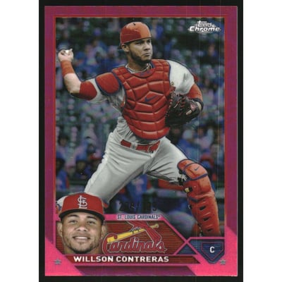 2023 Topps Chrome Magenta Refractors #139 Willson Contreras
