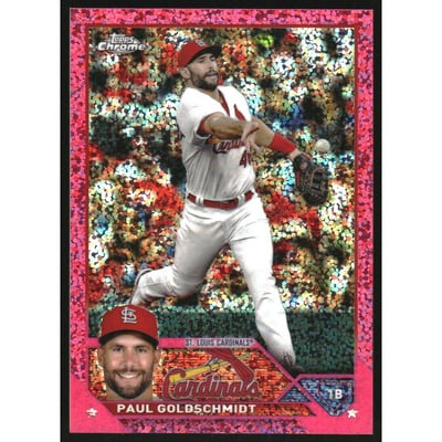 2023 Topps Chrome Magenta Speckle Refractors #220 Paul Goldschmidt