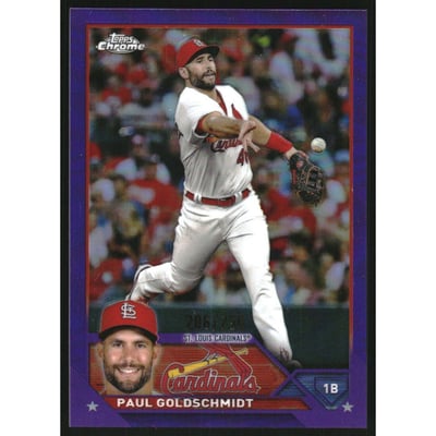 2023 Topps Chrome Purple Refractors #220 Paul Goldschmidt