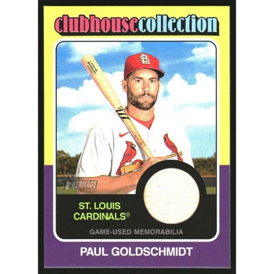 2024 Topps Heritage Clubhouse Collection Relics #CCRPG Paul Goldschmidt