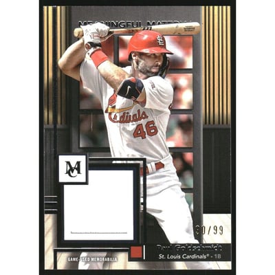 2024 Topps Museum Collection Meaningful Material Relics #MMRPG Paul Goldschmidt