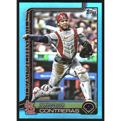 2025 Topps Blue Rainbow Foil #472 Willson Contreras