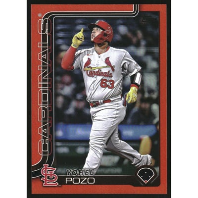 2025 Topps Update Orange Rainbow Foil #US120 Yohel Pozo