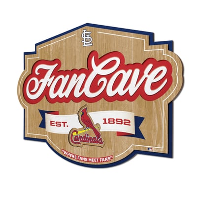St. Louis Cardinals IDNA 12.5" x 17" Fan Cave Sign