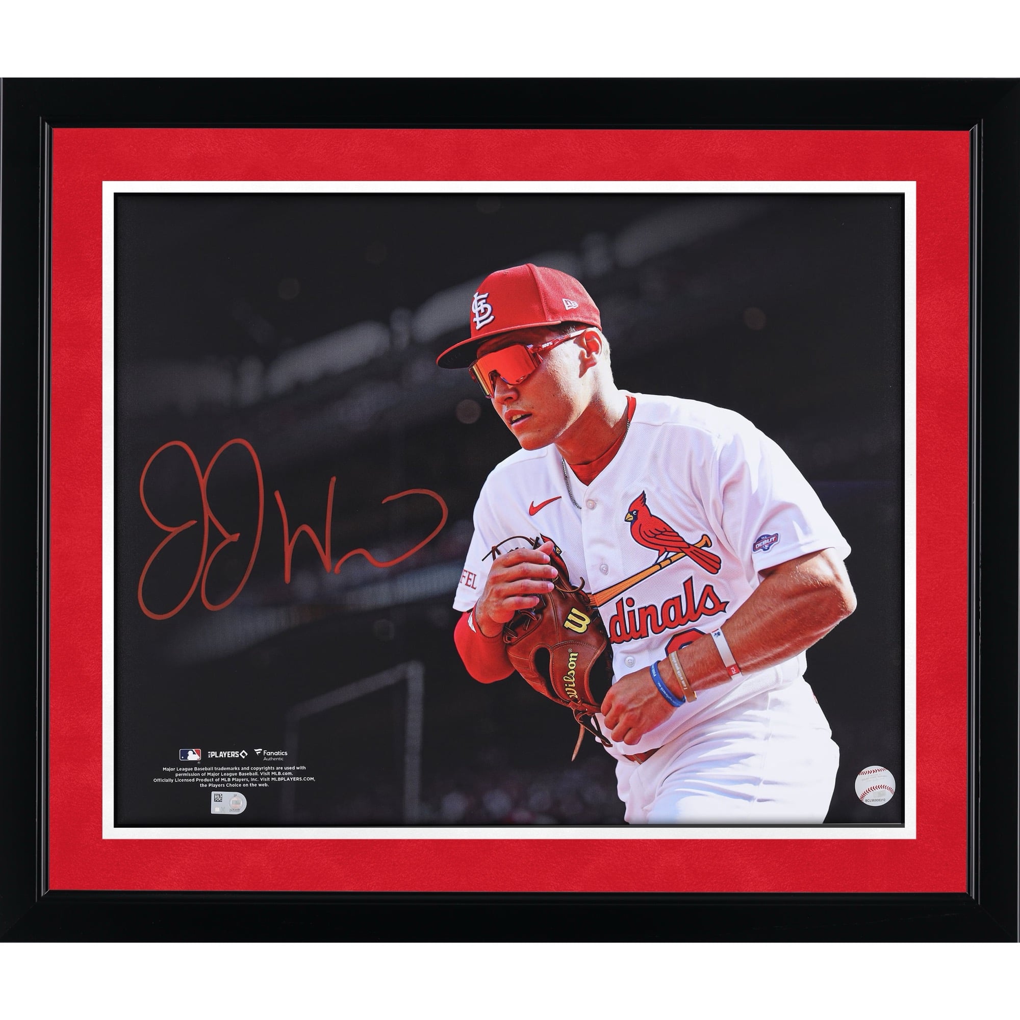 JJ Wetherholt St. Louis Cardinals Autographed 16" x 20" MLB Debut Entrance Photograph
