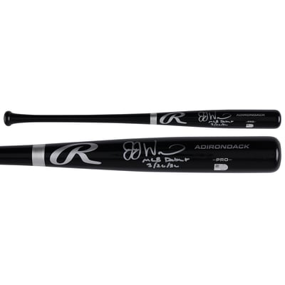JJ Wetherholt St. Louis Cardinals Autographed Fanatics Authentic Black Rawlings Pro Bat with "MLB Debut 3/26/26" Inscription