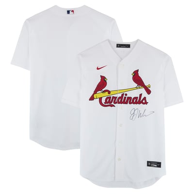 JJ Wetherholt St. Louis Cardinals Autographed Fanatics Authentic White Nike Replica Jersey  - Front Signed