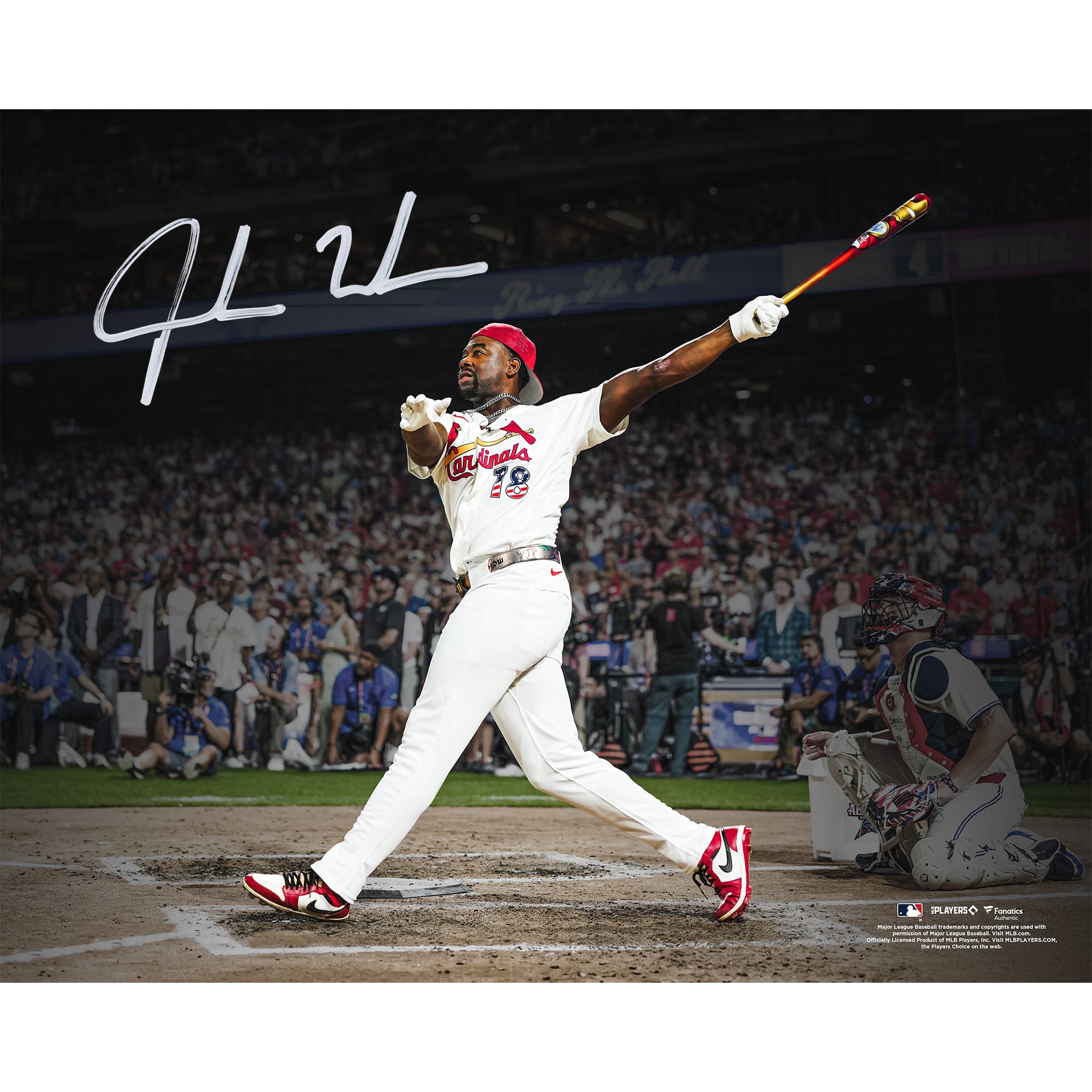 Photo autographiée de Jordan Walker (St. Louis Cardinals) - 40,6 x 50,8 cm (16 x 20 pouces) - MLB Home Run Derby 2026