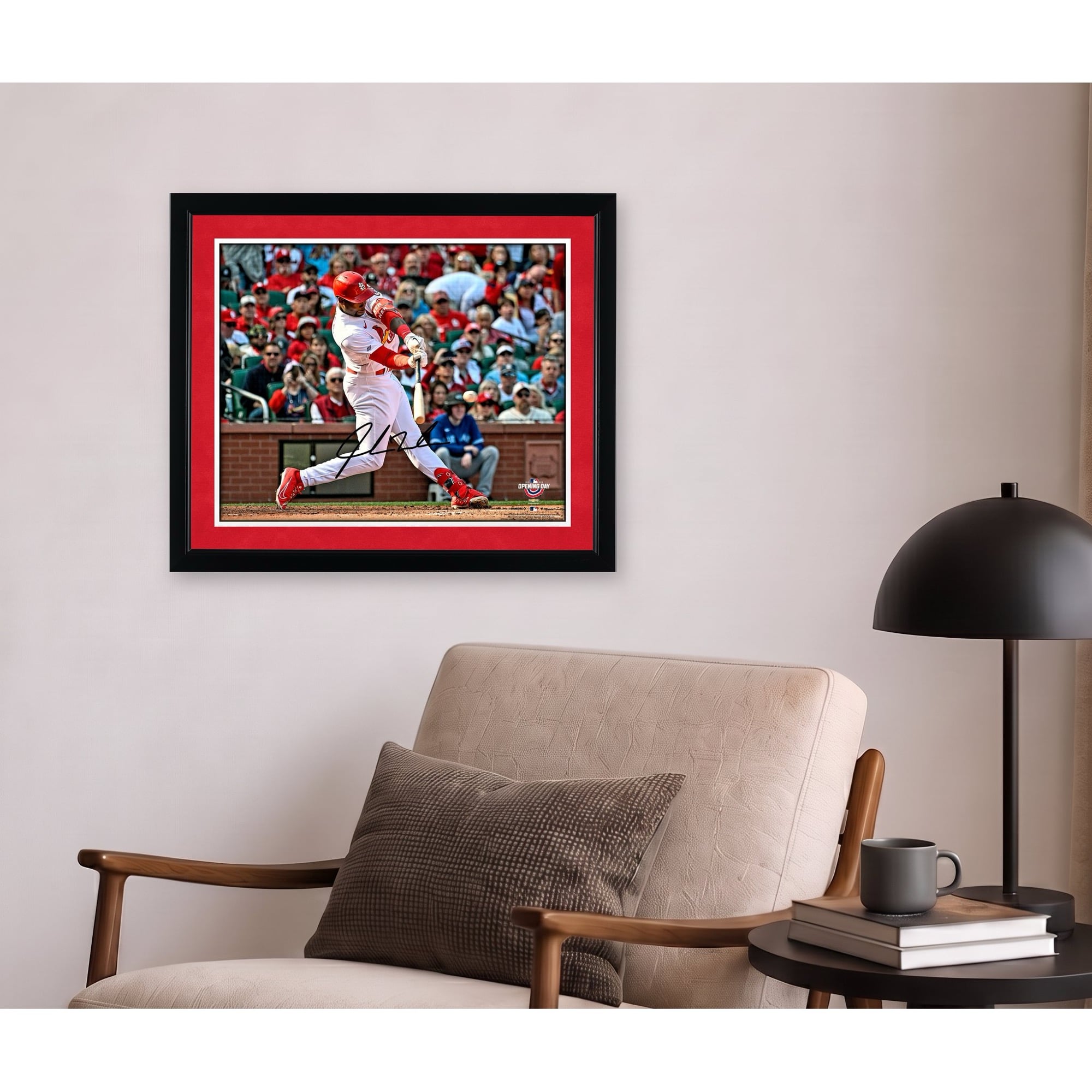 Jordan Walker St. Louis Cardinals Autographed 16" x 20" Opening Day Photograph