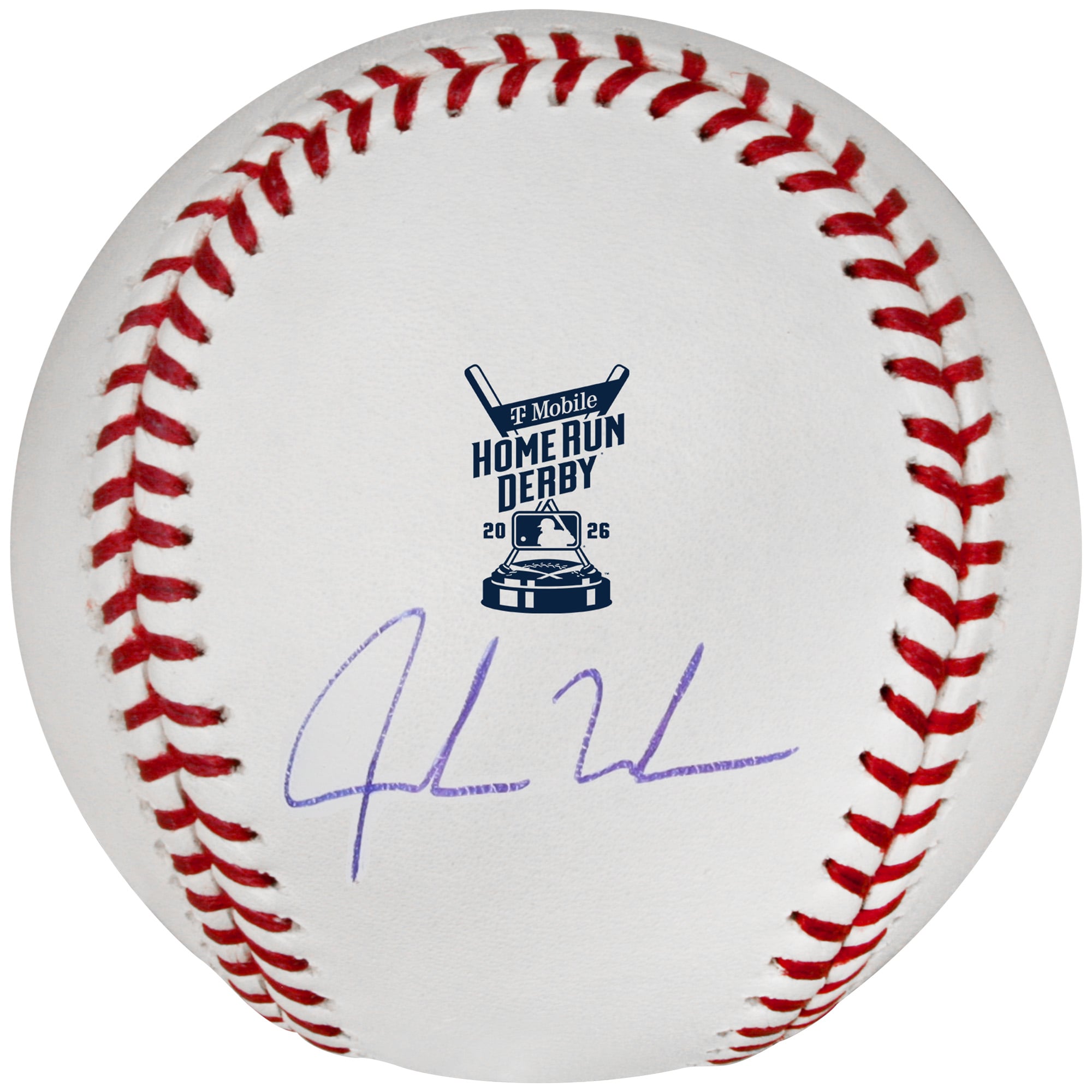 Balle de baseball autographiée par Jordan Walker des Cardinals de Saint-Louis, logo du Home Run Derby de la MLB 2026