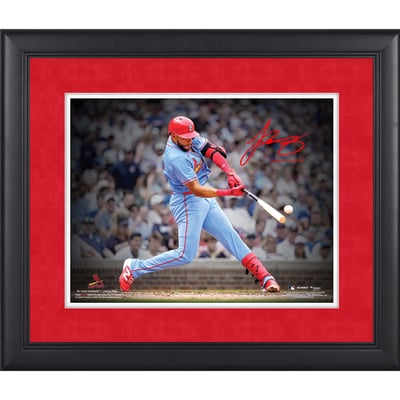 Joshua Báez St. Louis Cardinals Facsimile Signature Fanatics Authentic Framed 11" x 14" Spotlight Photograph
