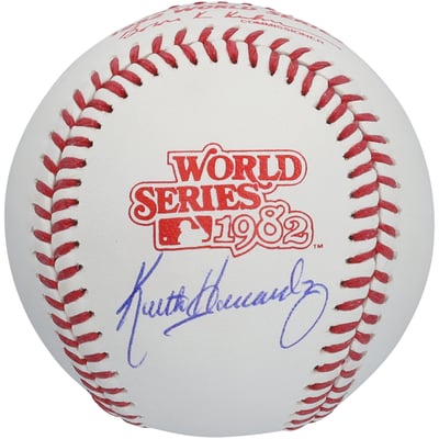 Keith Hernandez St. Louis Cardinals Autographed Fanatics Authentic 1982 World Series Logo Baseball  