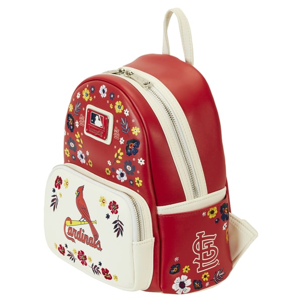 Loungefly St. Louis Cardinals Floral Mini Backpack display picture 3
